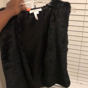 bcbg fur vest